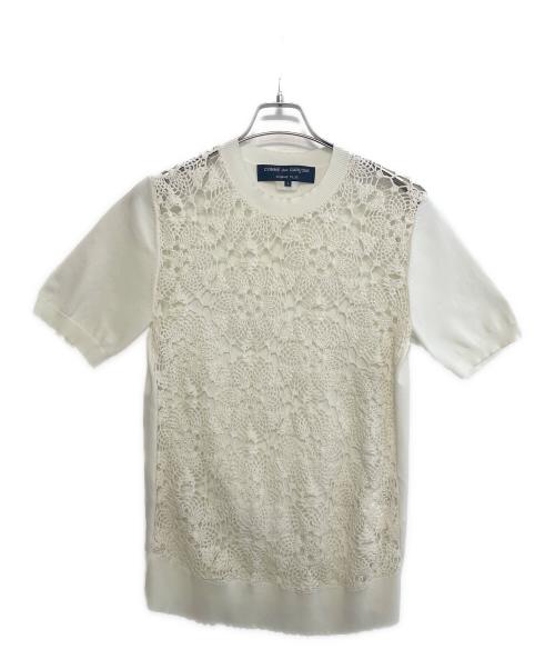 COMME des GARCONS HOMME PLUS（コムデギャルソンオムプリュス）COMME des GARCONS HOMME PLUS (コムデギャルソンオムプリュス) 半袖カットソー ホワイト サイズ:Sの古着・服飾アイテム