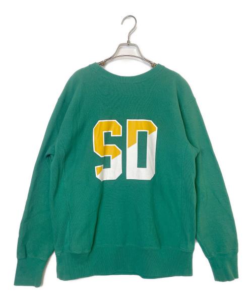 Champion REVERSE WEAVE（チャンピオン リバース ウィーブ）Champion REVERSE WEAVE (チャンピオン リバース ウィーブ) クルーネックスウェット グリーン サイズ:XLの古着・服飾アイテム