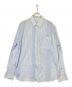 MAISON KITSUNE（メゾンキツネ）の古着「長袖シャツ」｜ブルー×ホワイト