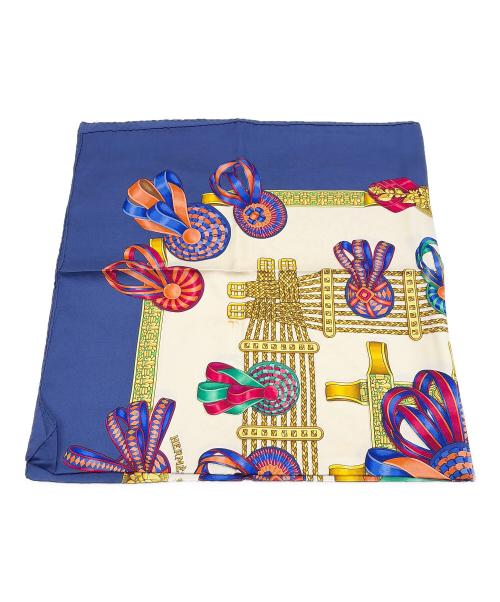 HERMES（エルメス）HERMES (エルメス) スカーフ ブルーの古着・服飾アイテム