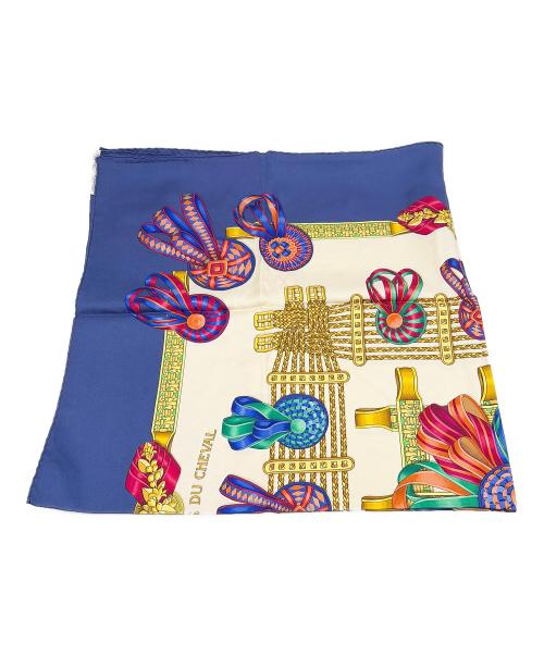 HERMES（エルメス）HERMES (エルメス) スカーフ ブルーの古着・服飾アイテム