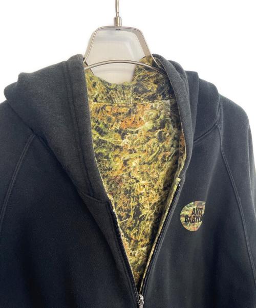 NITRAID（ナイトレイド）NITRAID (ナイトレイド) ジップパーカー ブラック×オリーブ サイズ:XLの古着・服飾アイテム