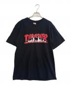 SUPREME×THRASHERシュプリーム×スラッシャー）の古着「半袖カットソー」｜ブラック