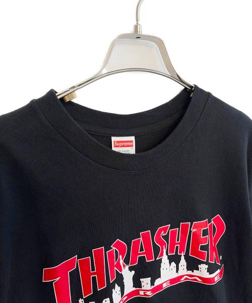SUPREME（シュプリーム）SUPREME (シュプリーム) THRASHER (スラッシャー) 半袖カットソー ブラック サイズ:Mの古着・服飾アイテム