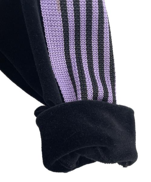 Needles（ニードルズ）Needles (ニードルズ) ベロアパーカー ブラック×パープル サイズ:L 未使用品の古着・服飾アイテム