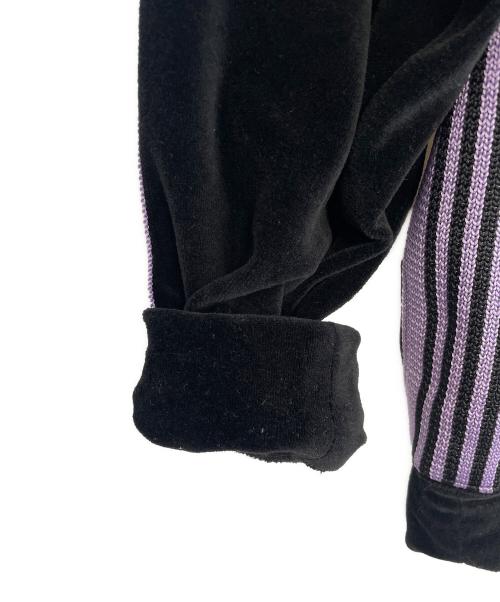 Needles（ニードルズ）Needles (ニードルズ) ベロアパーカー ブラック×パープル サイズ:L 未使用品の古着・服飾アイテム