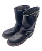 RED WINGレッドウィング）の古着「エンジニアブーツ」｜ブラック