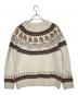 THE NORTH FACE THE NORTH FACE ザ ノース フェイス HALF DOME NORDIC SWEATER ハーフドームノルディックセーター ニット セーター ラグラン ホワイト×ブラウン サイズ:L：10000円