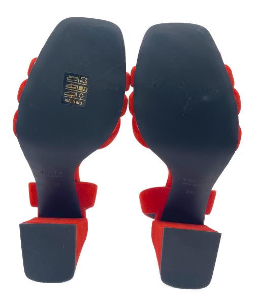 FURLA（フルラ）FURLA (フルラ) サンダル オレンジ サイズ:38の古着・服飾アイテム