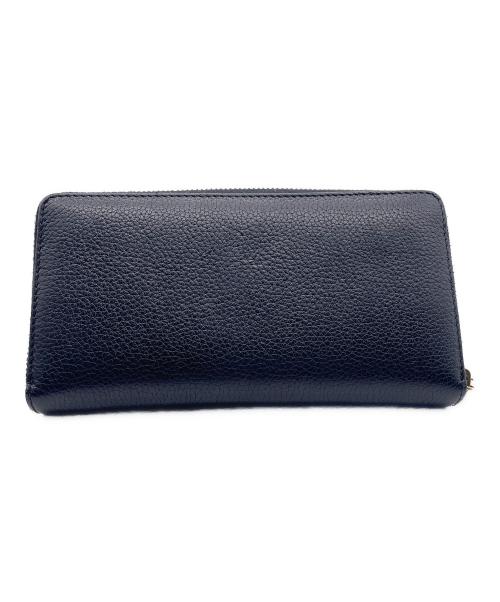GUCCI（グッチ）GUCCI (グッチ) ラウンドファスナー財布 ブラックの古着・服飾アイテム