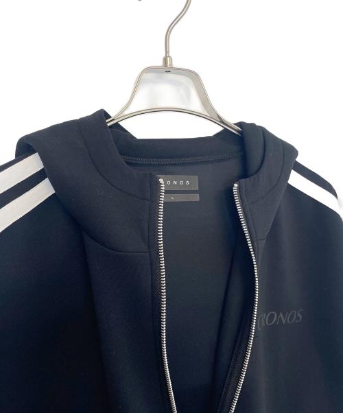 CRONOS（クロノス）CRONOS (クロノス) ジップパーカー ブラック サイズ:L 未使用品の古着・服飾アイテム