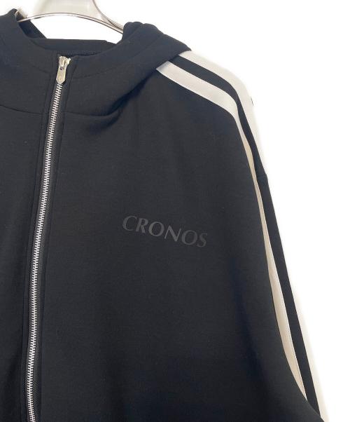 CRONOS（クロノス）CRONOS (クロノス) ジップパーカー ブラック サイズ:L 未使用品の古着・服飾アイテム