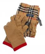 BURBERRY LONDONバーバリーロンドン）の古着「マフラー＆手袋セット」