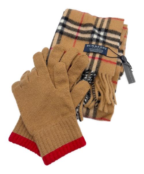 BURBERRY LONDON（バーバリーロンドン）BURBERRY LONDON (バーバリーロンドン) マフラー＆手袋セットの古着・服飾アイテム