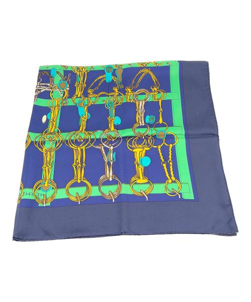 HERMES（エルメス）HERMES (エルメス) スカーフ ネイビーの古着・服飾アイテム