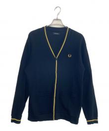 FRED PERRY（フレッドペリー）の古着「厚手カーディガン」｜ネイビー