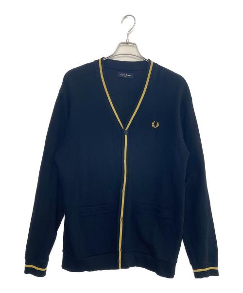 FRED PERRY（フレッドペリー）FRED PERRY (フレッドペリー) 厚手カーディガン ネイビー サイズ:Lの古着・服飾アイテム