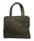PRADAプラダ）の古着「ナイロンハンドバッグ」｜グリーン