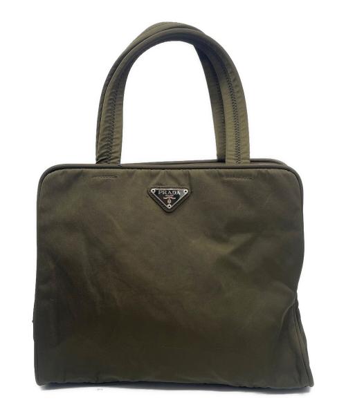 PRADA（プラダ）PRADA (プラダ) ナイロンハンドバッグ グリーンの古着・服飾アイテム