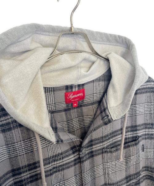SUPREME（シュプリーム）Supreme (シュプリーム) シャツパーカー グレー サイズ:Mの古着・服飾アイテム