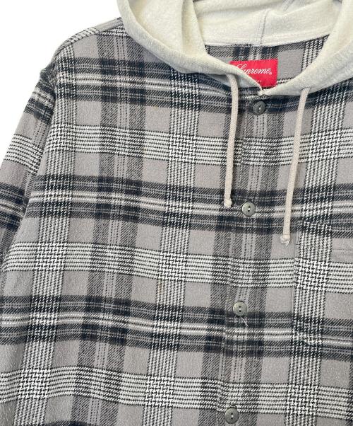 SUPREME（シュプリーム）Supreme (シュプリーム) シャツパーカー グレー サイズ:Mの古着・服飾アイテム