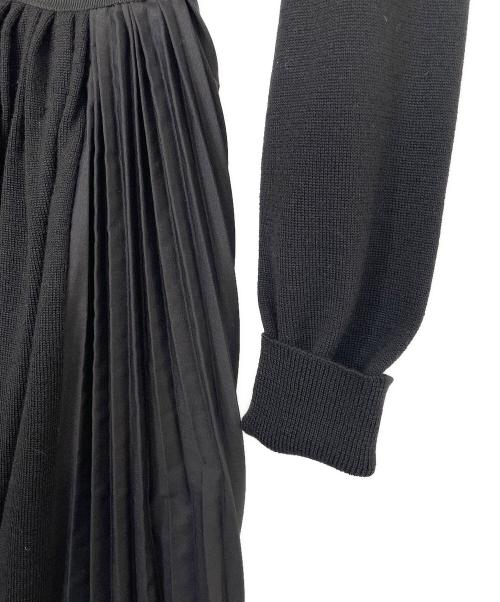 sacai（サカイ）sacai (サカイ) 長袖ワンピース ブラック サイズ:2の古着・服飾アイテム