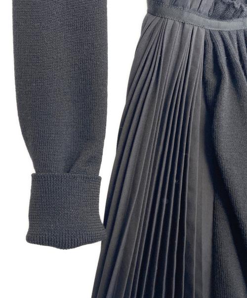 sacai（サカイ）sacai (サカイ) 長袖ワンピース ブラック サイズ:2の古着・服飾アイテム
