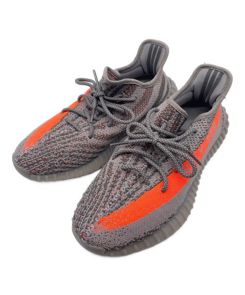 adidas（アディダス）adidas (アディダス) adidas YEEZY BOOST（アディダス　イージーブースト） オレンジ×グレー サイズ:26.5の古着・服飾アイテム