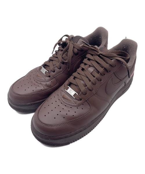 NIKE（ナイキ）NIKE (ナイキ) SUPREME (シュプリーム) Supreme × Nike Air Force 1 Low(ナイキ×シュプリーム エアフォース1) ブラウン サイズ:27.5の古着・服飾アイテム