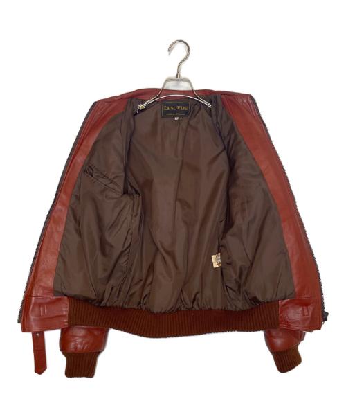 LESUEDE（ルスエード）LESUEDE (ルスエード) LESUEDE ルスエード レザージャケット 本革 ブラウン サイズ:38/97cmの古着・服飾アイテム