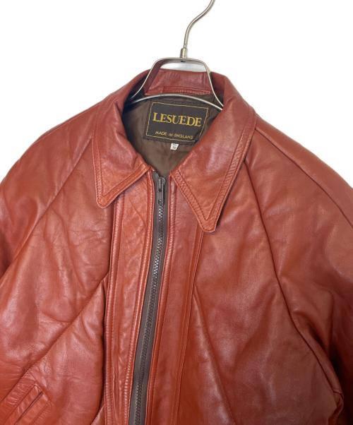 LESUEDE（ルスエード）LESUEDE (ルスエード) LESUEDE ルスエード レザージャケット 本革 ブラウン サイズ:38/97cmの古着・服飾アイテム