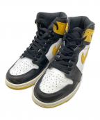 NIKEナイキ）の古着「Nike Air Jordan 1 Retro High OG "Black Toe/Yellow Ochre"」｜ブラック×イエロー×ホワイト
