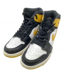 NIKE（ナイキ）の古着「Nike Air Jordan 1 Retro High OG "Black Toe/Yellow Ochre"」｜ブラック×イエロー×ホワイト
