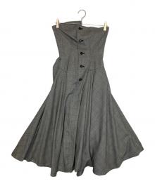 COMME des GARCONS（コムデギャルソン）の古着「COMME des GARCONS コムデギャルソン グレンチェック ワンピース 90年代」｜グレー