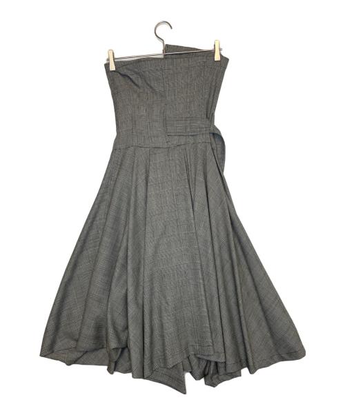 COMME des GARCONS（コムデギャルソン）COMME des GARCONS (コムデギャルソン) COMME des GARCONS コムデギャルソン グレンチェック ワンピース 90年代 グレー サイズ:Sの古着・服飾アイテム