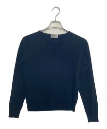 JOHN SMEDLEY（ジョンスメドレー）の古着「薄手ニット」｜ブラック