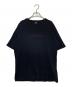 New Era（ニューエラ）の古着「NEW ERA × Yohji Yamamotoシグネチャーロゴ Tシャツ」｜ブラック