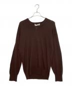COMME des GARCONS HOMMEコムデギャルソン オム）の古着「COMME des GARCONS HOMME コムデギャルソン オム 80年代 Vネック ニット セーター」｜ブラック