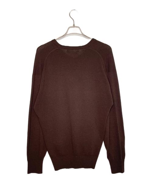 COMME des GARCONS HOMME（コムデギャルソン オム）COMME des GARCONS HOMME (コムデギャルソン オム) COMME des GARCONS HOMME コムデギャルソン オム 80年代 Vネック ニット セーター ブラウン サイズ:不明の古着・服飾アイテム