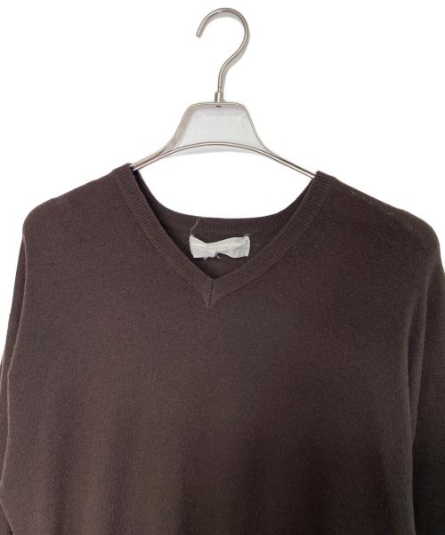 COMME des GARCONS HOMME（コムデギャルソン オム）COMME des GARCONS HOMME (コムデギャルソン オム) COMME des GARCONS HOMME コムデギャルソン オム 80年代 Vネック ニット セーター ブラウン サイズ:不明の古着・服飾アイテム