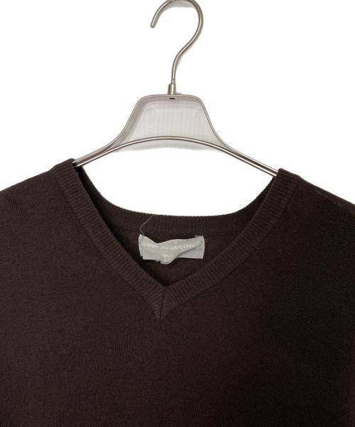 COMME des GARCONS HOMME（コムデギャルソン オム）COMME des GARCONS HOMME (コムデギャルソン オム) COMME des GARCONS HOMME コムデギャルソン オム 80年代 Vネック ニット セーター ブラウン サイズ:不明の古着・服飾アイテム