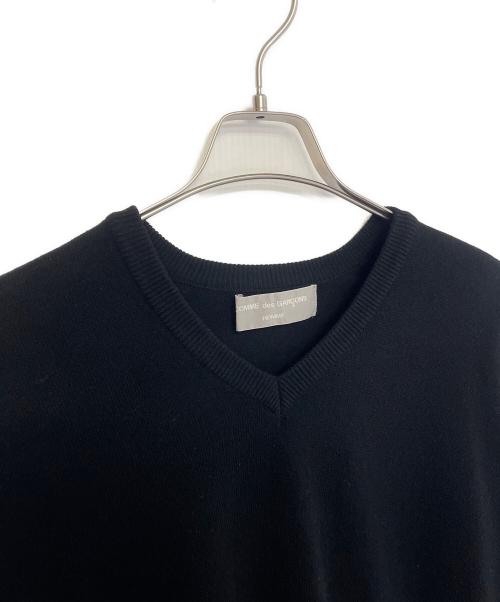 COMME des GARCONS HOMME（コムデギャルソン オム）COMME des GARCONS HOMME (コムデギャルソン オム) Vネックニット ブラック サイズ:不明の古着・服飾アイテム
