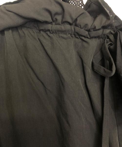 SEVEN TEN by MIHO KAWAHITO（セブン テン バイ ミホ カワヒト）SEVEN TEN by MIHO KAWAHITO (セブン テン バイ ミホ カワヒト) コットンレースオールインワン ブラック サイズ:Mの古着・服飾アイテム