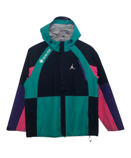 JORDAN（ジョーダン）JORDAN (ジョーダン) MOUNTAIN GORE-TEX JACKET ブラック×グリーン サイズ:Lの古着・服飾アイテム