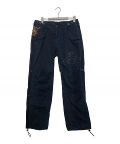 中古・古着通販】BEAMS (ビームス) シアサッカーパンツ ネイビー