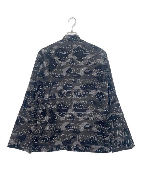 A BATHING APE（ア ベイシング エイプ）A BATHING APE (ア ベイシング エイプ) 長袖シャツ ブラック×グレー サイズ:Mの古着・服飾アイテム