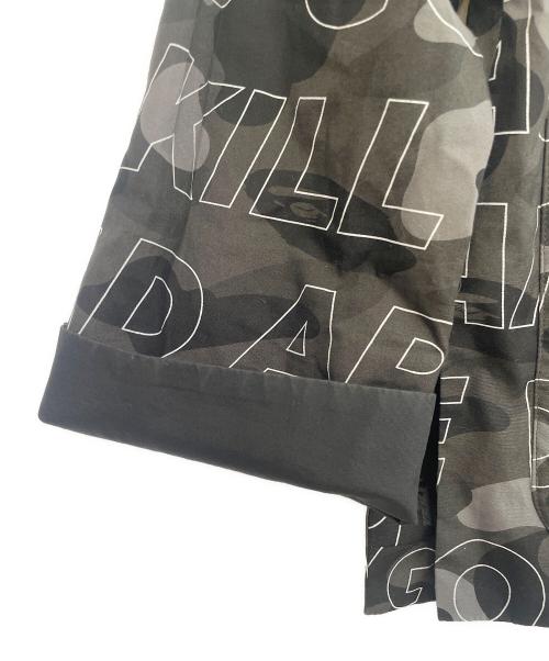 A BATHING APE（ア ベイシング エイプ）A BATHING APE (ア ベイシング エイプ) 長袖シャツ ブラック×グレー サイズ:Mの古着・服飾アイテム
