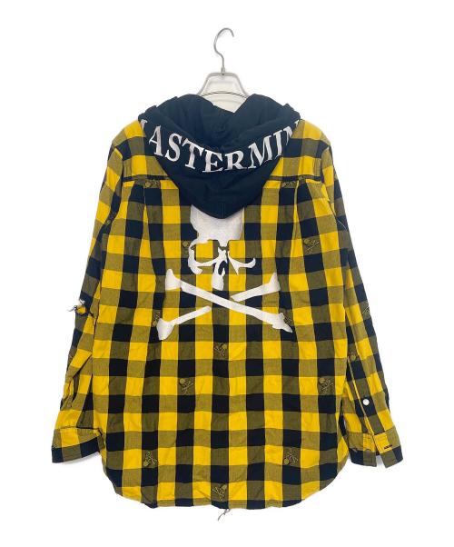 Mastermind JAPAN（マスターマインド ジャパン）Mastermind JAPAN (マスターマインド ジャパン) シャツパーカー イエロー×ブラック サイズ:Sの古着・服飾アイテム