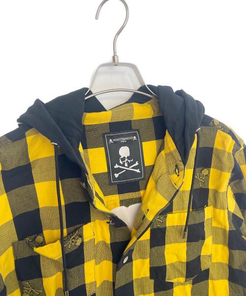 Mastermind JAPAN（マスターマインド ジャパン）Mastermind JAPAN (マスターマインド ジャパン) シャツパーカー イエロー×ブラック サイズ:Sの古着・服飾アイテム
