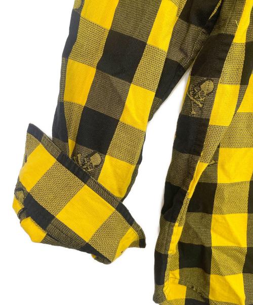 Mastermind JAPAN（マスターマインド ジャパン）Mastermind JAPAN (マスターマインド ジャパン) シャツパーカー イエロー×ブラック サイズ:Sの古着・服飾アイテム